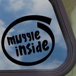  Muggle Inside Black Decal Car Truck Bumper Window Sticker 