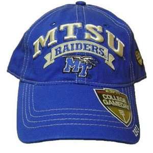 NCAA OFFICIAL MTSU TENNESSEE RAIDERS BLUE CAP HAT ADJ  