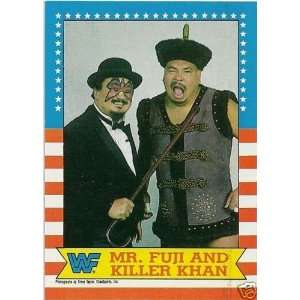  1987 Topps WWF #17 Killer Khan/Mr. Fuji 
