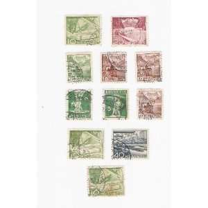  Vintage Helvetia Stamp Lot 
