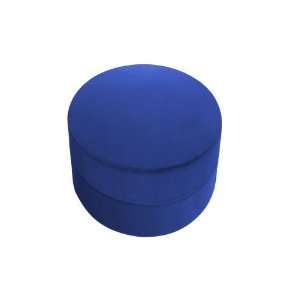Moz Round 22 x 17 Foam Seating   Microfiber Blue 