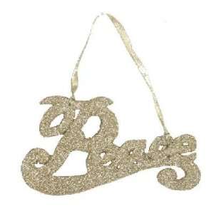  ARTEflorum GWORP12GD Glittered Word Set of 12   Peace In 