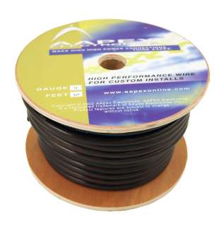 Aapex BLACK 17 17 FT 4 Gauge AWG Power Wire Cable Stranded Copper 