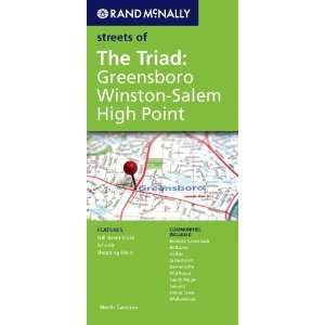   Winston Salem, High Point, NC [Map] Rand McNally and Company Books