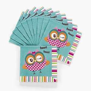  Youre A Hoot Luncheon Napkins   Tableware & Napkins 