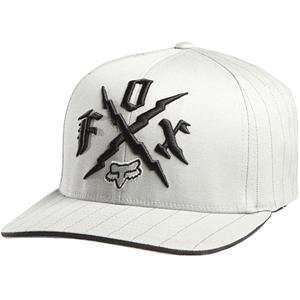  Fox Racing Big Vinnie Flexfit Hat   Small/Medium/Grey 