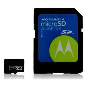  New Motorola OEM 256MB Memory Micro SD Card + Adapter for Motorola 