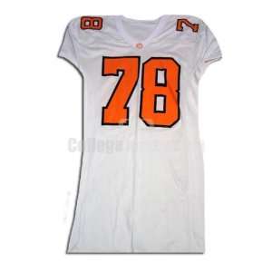  White No. 78 Game Used Tennessee Sports Belle Football 