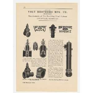  1928 Vogt Brothers Revolving Head Hydrant Gate Valve Print 