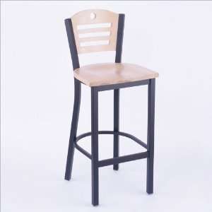  Voltaire 30 High Wooden Seat Optional Back Bar Stool