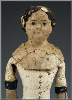 Lovely 19thC Milliners Model 6 Doll w/ Wooden Limbs  