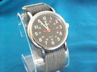   MILITARY 60S STYLE BLACK FACED 24 HR DIAL WATCH W/ MILITARY STRAP