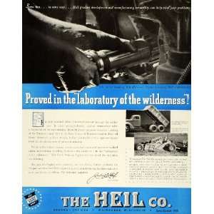 com 1943 Ad Heil Milwaukee Earth Moving Equipment WWII Alcan Highway 