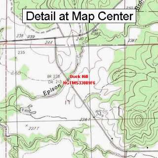  USGS Topographic Quadrangle Map   Duck Hill, Mississippi 