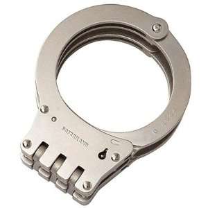 Hinged Handcuffs Oversized Hinged Handcuffs, Nickel  