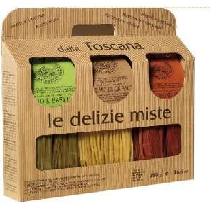Morelli Trio of Flavored Wheat Germ Pasta, 8.8 Ounce  