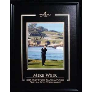  Mike Weir Autographed Picture   8 x 10 Etched Mat Sports 