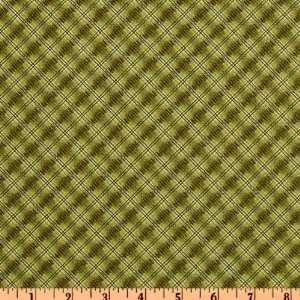  44 Wide Wellesley Cross Plaid Sage Fabric By The Yard 