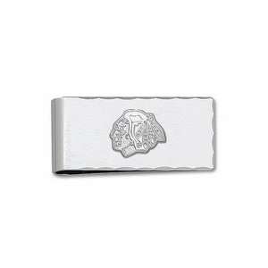   Jackets 5/8 Sterling Silver Head Logo on Nickel Plated Money Clip