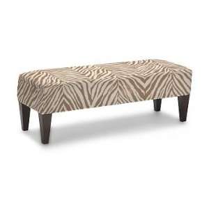 Williams Sonoma Home Fairfax Bench, Tapered Leg with Smooth Top, Zebra 