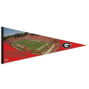  Georgia Bulldogs Red 17 x 40 Stadium Felt Pennant 