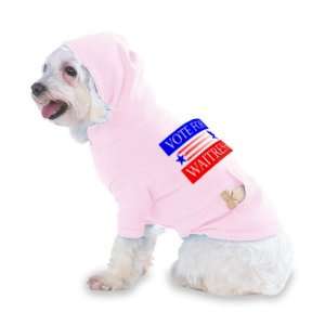  VOTE FOR WAITRESS Hooded (Hoody) T Shirt with pocket for 