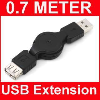 USB 2.0 Retractable EXTENSION CABLE A Male to Female A  