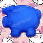New Silicone Pig Shape Tray Bakeware Cake Soap Half Mold Mould Pan 