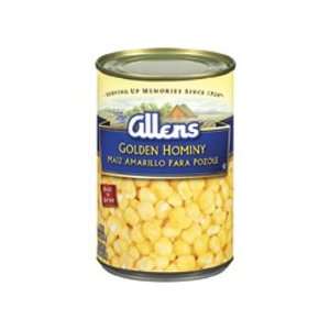 Allens Naturally, Golden Hominy, Can, 12/15.5 Oz  Grocery 