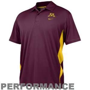  Nike Minnesota Golden Gophers Maroon Dry FIT Mesh Polo 