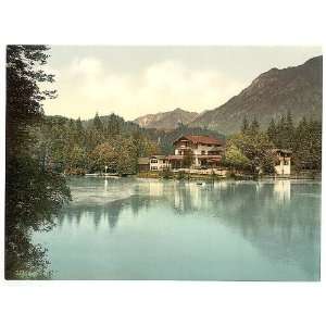    Badersee with hotel,Upper Bavaria,Germany,c1895