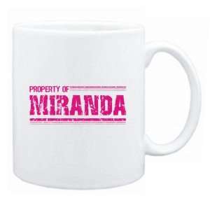  New  Property Of Miranda Retro  Mug Name