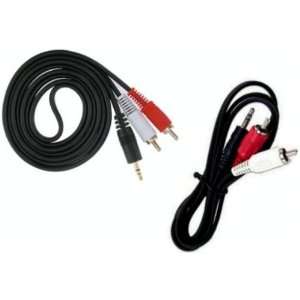   CABLE WITH ONE STEREO mini 3.5mm plug to two rca plugs Electronics