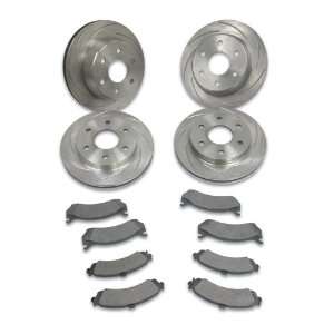   Stop Slotted Rotor Upgrade Kit for 03 06 GM 1/2T 2WD SUV Automotive