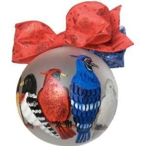  Glass Christmas Ornament, Birds of a Feather, Exclusive 