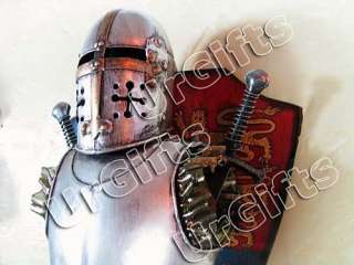 Medieval Knight Armor Vintage Hand Made Metal Decor B  