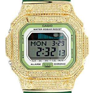 Iced Out Yellow Bezel for Casio G Shock Watch GLX5600  