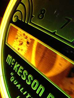 McKesson Products Neon Advertising Clock Art Deco Machine Age RX Old 