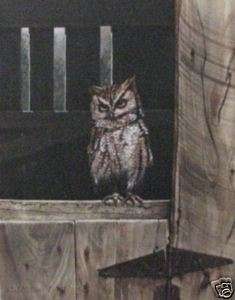 Owl by Ralph McDonald   mini print   bird  
