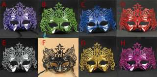 Venetian Party Masquerade Glitter Fancy Dress Mask 8Colours Ifn  