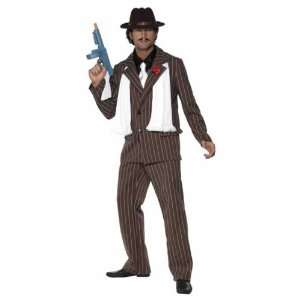  Smiffys Zoot Suit Fancy Dress Costume, Brown And White 
