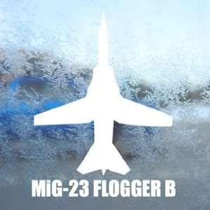  MiG 23 FLOGGER B White Decal Military Soldier Car White 