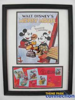 Art of Disney Celebration Mickey Minnie Mouse Framed Stamp & Artwork 