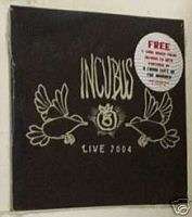 Incubus LIVE 2004 with 4 RARE LIVE trx PROMO BONUS CD Single SEALED 