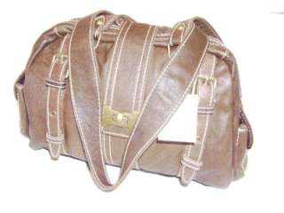 You are looking at Marzia brown leather , two side leather shoulder 