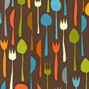  Metro Cafe Forks, Spoons and Knives Gray, Orange, Blue 