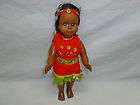 Vintage Old Native American Indian Girl Baby Doll Toy Rubber Face 