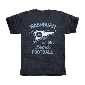  Washburn Ichabods Pennant Sport Tri Blend T Shirt   Navy 