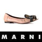 Marni ballerina womens moccasin shoes Dark Pink Lambskin Size US 7.5 