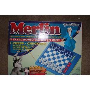  Merlin Electronic Chess/checkers Toys & Games